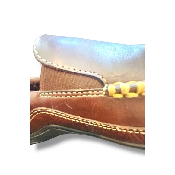 Cole Haan Mens Brown Leather Driving Loafers Vibram Sole Comfort Slip-On Sz 8.5 - Picture 9 of 15